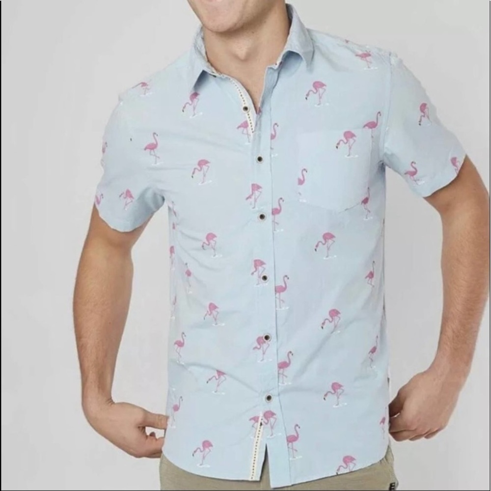 VSTR Pink Flamingo Shirt Size Small